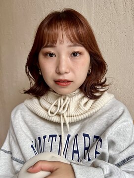 ルル 表参道(lulu.) 暖色カラー/暖色/オレンジ/ピンク/ボブ/重めカット