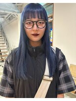 カフネ(cafne)&nbsp;ネイビーブルー＊切りっぱなし＊20代30代40代＊田中啓之