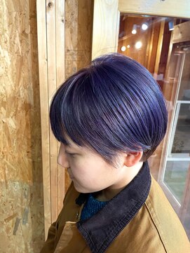 アフターニュース 新潟(afternews) ブルーヴァイオレット/ダブルカラー/ケアブリーチ/駅前/駅南