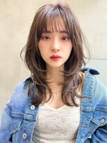 【ARTE表参道/青山】顔まわりレイヤーセミロング×透明感