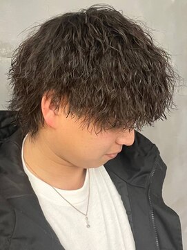 バース バイ ハピネス(BIRTH by happiness) 奈良men's縦落ちツイストスパイラルパーマウルフスタイル