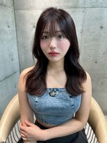 ロンドメリア 天神大名店(Lond Melia) ★くびレイヤーエモージュグレーベージュレイヤーロング前髪