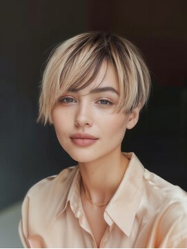 マリブ Malibu 【ナチュラルアシメ】ハイライトベージュ・ニュアンスボブ