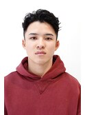 メンズパーマ 刈り上げショート
