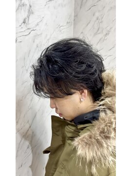 オム ブランシェ(HOMME BLANCHE’) 【Ryo】フェザーショート×ブルーブラック