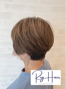 リグヘアー(Rig Hair)の写真/白髪ぼかしやグレイカラーが得意な大人女性向けサロン。髪質や肌に合わせた自然なカラーを提案♪
