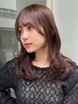 ノイ 銀座(noi) 顔周りレイヤーカットくびれヘアミルクティーベージュカラー