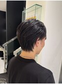 メンズカット/黒髪/襟足/爽やか