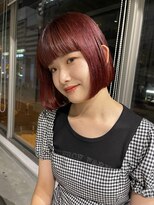 リム(LIM)&nbsp;bob×ブリーチなしのレッドカラー