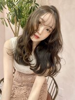 ボタン シブヤ(VOTAN SHIBUYA)&nbsp;オリーブ/グレージュ/韓国ヘア/渋谷/レイヤー/顔まわり