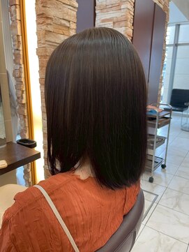 髪質改善/顔周りレイヤーカット/グレージュ[千葉/千葉駅]