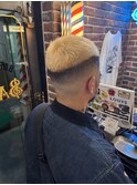 スキンフェード2ブリーチクロップスタイル