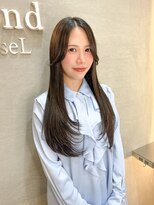 ロンドリゼル 札幌(Lond RiseL)&nbsp;ダークアッシュ/似合わせカット/ミディアム/大人ガーリー