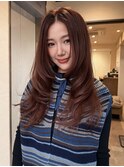 着物ヘア/大人ガーリー/ダークアッシュ/似合わせカット/天神今泉