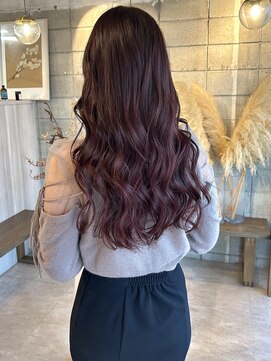 アシアト 名古屋 名駅店(. ...ashiato... .) wine red color.