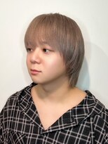 ルネラトーキョー(RUNERA TOKYO)&nbsp;ミルクティーベージュ ダブルカラー ケアブリーチ ウルフカット