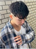 ツイスパ×波打ちスパイラルパーマで色気をプラス◎メンズ