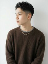 キビト(kibito) 黒髪七三パーマビジネスマンパーマ新宿若松河田20代30代40代50代