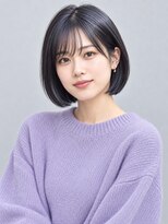 トリニティ(trinity)&nbsp;黒髪スタイル　縮毛矯正　ストレート　ボブ　【豊見城】