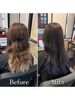 ヘアカラー専門店カラープラス石和店&nbsp;40代50代60代/BeforeAfter/白髪染め/おしゃれ染め