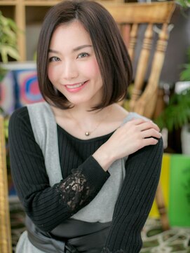 カバーヘア イヴ 戸頭店(COVER HAIR EVE) *+COVER HAIR+*…黒髪クラシカルボブa