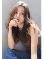 ブラン 梅田(Blanc)&nbsp;【Blanc/梅田】シアカラー＿ミルクティベージュ＿ロングar