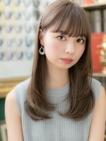 カバーヘアアンドスパ ブリス 浦和(COVER HAIR&SPA bliss) ■透け感グレージュx小顔シースルーバング109★浦和20代30代40代