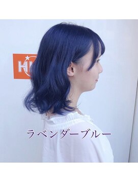 トリプルエイチフォーヘアー 国分店(HHH for hair) ☆ラベンダーブルー☆