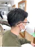 MEN'S HAIR  センターパート ツイストスパイラル 韓国マッシュ