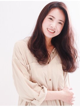 マッシュアンドマッシュアヴェダ ららぽーと福岡店(mash&mash AVEDA) 重めのロングカール/髪質改善/白髪染め/白髪ぼかし/ハイライト