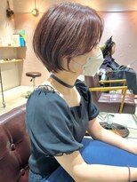 ラミエ バイ メルト 吉祥寺(lamie by melt)&nbsp;*滝田*ピンクブラウン丸みナチュラルショートカットボブレイヤー