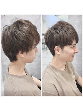 アイディール(:ideal) 20代30代40代☆骨格を整える［メンズカット］Before→After☆