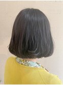 【MICHI refre店　奥原由佳】ぱつっとボブスタイル