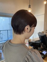 クラップス 綱島店(CLAPS) 丸みショート/アッシュブラック/ヘルシースタイル@30代40代