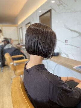 ラポールヘアー(rapport hair) 前下がり×ミニボブ＊