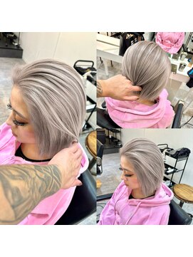 ブレンド 渋谷(BLend) ハイライトカラーマチルダボブインナーグレージュ前髪