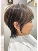 ハイライト　ショートウルフ