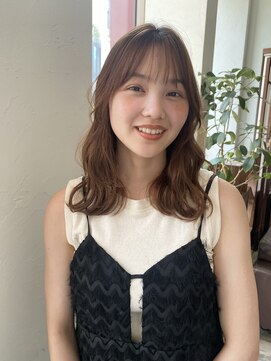 アンバー 池袋(amber) コテ巻き風パーマ/韓国風パーマ/ブラウンカラー[池袋駅]