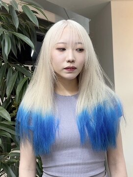 イエナ 渋谷(IENA) ホワイトデザインカラー ダブルカラー、ハイトーン