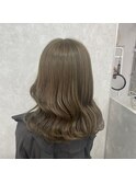 ブリーチなしオリーブベージュカラー♪