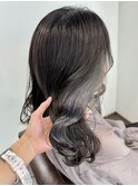イヤリングカラーシルバーグレー