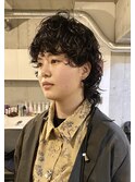 [hygea]くせ毛風ウェーブパーマとマッシュウルフ[薬院/警固]