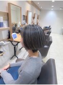 白髪ぼかしハイライトカラー30代40代50代ブルーグレージュ