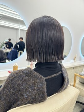 サンド 鹿児島中央(sand) @ayumi.sand ぷつっとボブ　ボブ