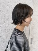 ショートボブパーマニュアンスパーマ20代