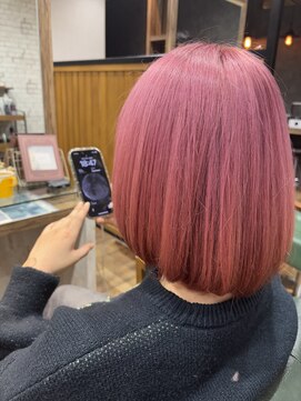 ウルスヘアー(ulus hair) 【ブリーチ必須】ピンクカラー