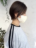 トレヘアー 京都 烏丸(tRe hair)&nbsp;ショートボブ　ハイライトカラー