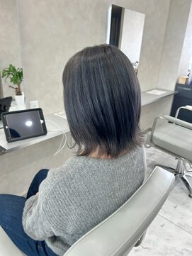 キング(K!ng) 縮毛矯正髪質改善ハイライトレイヤーカット楠葉美容室エクステ