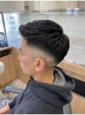アクティブかき上げヘアカジュアルフェードカットp1名護大東