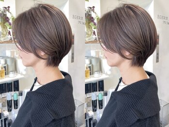 ヘアエジェリプリム (hair&spa egerie prime)の写真/髪質、輪郭への変化の悩みに応え、丁寧なカウンセリングで作る似合わせ大人ショートカットで毎日を美しく☆